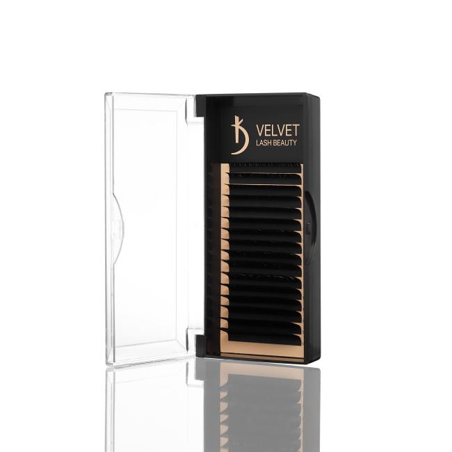 Velvet Lash Beauty Eyelash Extensions 0.07 M Mix (16 rows, lengths 6–14 mm)